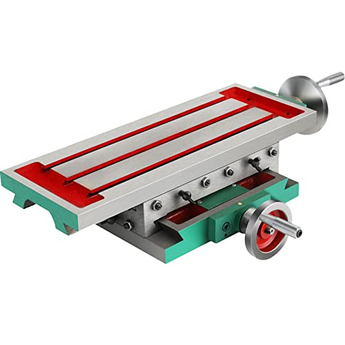 XY Tischfräsmaschine, 2-Achs Einstellbar Bohr- und Fräshalterung Tischfräsrahmen, Multifunktions Bohrtisch Frästisch Ständer von HaroldDol