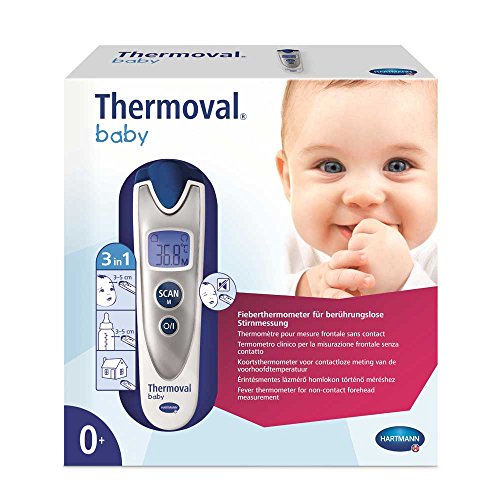 Hartmann Thermoval® Baby Infrarot-thermometer Fieber-thermometer, kontaktlos, 3 Sek. von Hartmann