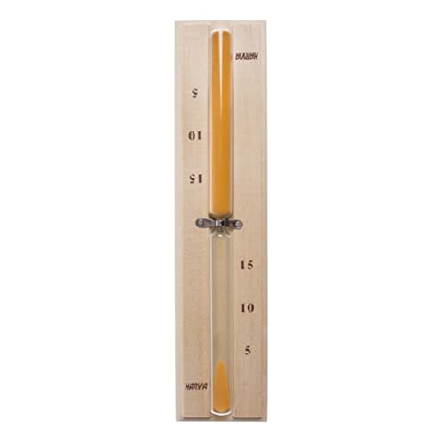 Harvia 6417659004244 SAC19900 Sauna Hourglass 15 Minutes Wooden, Yellow von Harvia