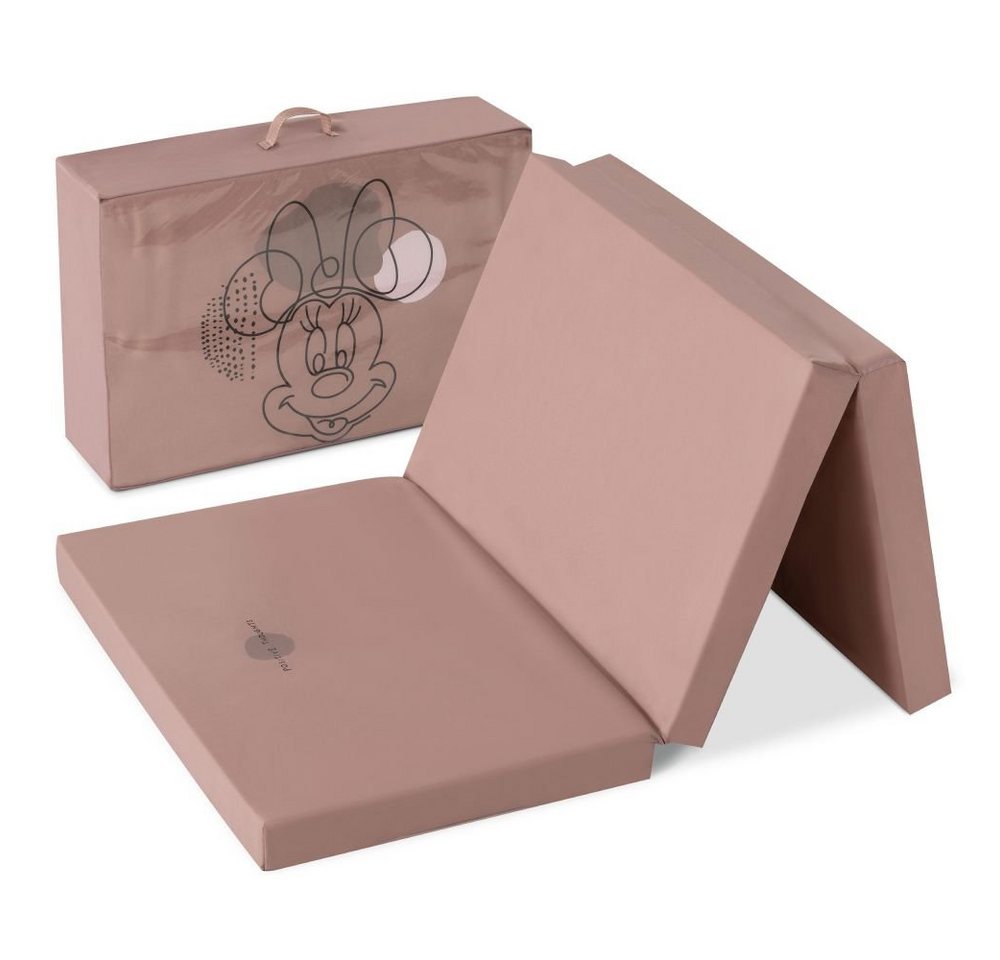 Hauck Baby-Reisebett Sleeper - Disney - Minnie Mouse Rose, Reisebett - Matratze 60x120 cm - für Baby Reisebett mit Tasche von Hauck