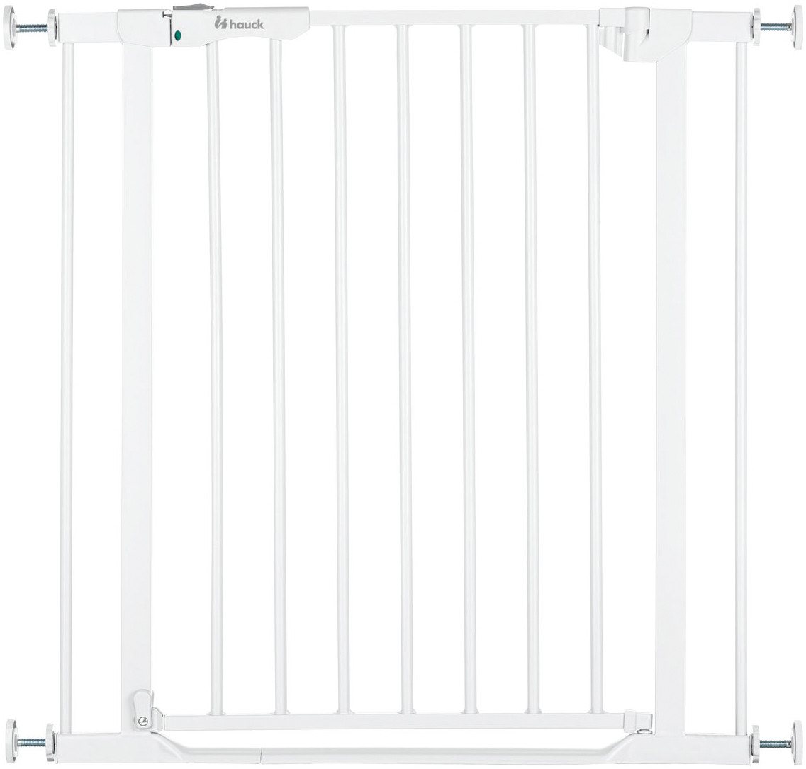 Hauck Türschutzgitter Clear Step Autoclose 2, White, auch als Treppenschutzgitter verwendbar, 75-80, flacher Durchgang von Hauck