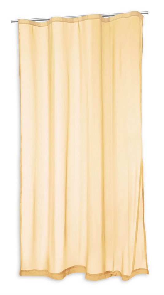 Gardine Voile Vorhang mit Kräuselband Gardine Sheer in transparent ca. 140x24, Haus und Deko, Kräuselband (1 St), transparent, Polyester von Haus und Deko