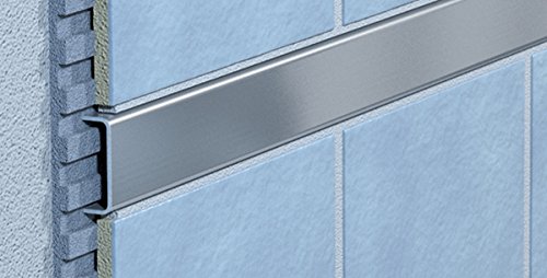 Fliesenprofil - Fliesenschiene - Edelstahlschiene - Fliesenbordüre - Länge 100 cm - Breite 10 mm - Edelstahl hochglanz (B-15) (2) von Havos