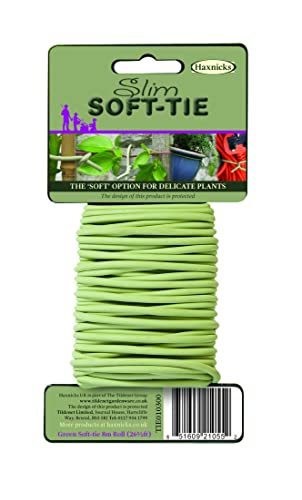 Haxnicks 16 m Soft Garden Twist Krawatte schmal grün, 3,5 mm Durchmesser, 16 m Länge, Tie010104, grün von Haxnicks