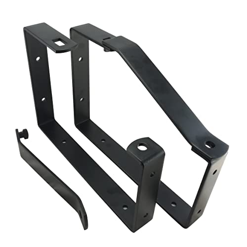 Keypak Universal-Wandleiter-Halterungen, abschließbar, sichere Aufbewahrung, 170 x 235 x 30 mm, Schwarz, 2er-Pack von Headbourne