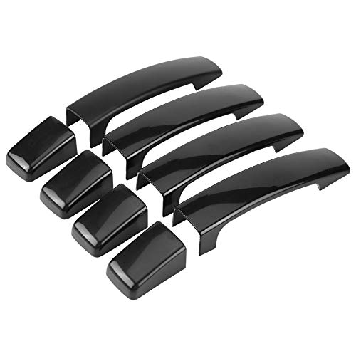 Headerbs Türgriffabdeckung, 4 Stück Auto Glossy Black Außentürgriffabdeckung für Range Rover Sport Discovery 3 Freelander 2 von Headerbs