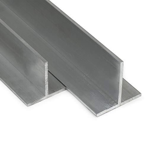 Aluminium T-Profil AlMgSi05 | BxHxS 50x50x4mm | L: 1300mm (130cm) auf Zuschnitt von Heck & Sevdic GbR