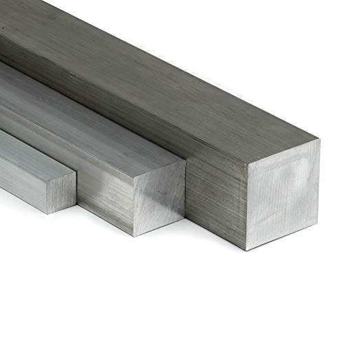 Aluminium Vierkant 45x45mm Länge = 1000mm (100cm) zum Drehen, Fräsen, Bohren, Sägen von Heck & Sevdic GbR