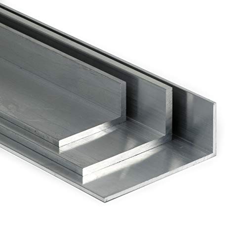 Aluminium Winkel AlMgSi05 ungleichschenklig | BxHxS 100x50x10mm L:400mm (40cm) von Heck & Sevdic GbR