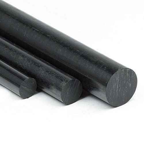 Polyamid PA6 Rundstab schwarz Ø 25 mm - Kunststoffstab in der Länge 300 mm - Polyamid Rundmaterial auf Zuschnitt von Heck & Sevdic GbR