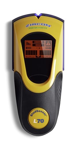 Zircon StudSensor™ L70 OneStep™ Tiefenscan-Balken-Ortungsgerät (lokalisiert schnell und einfach, mit LCD-Display und Batteriestandanzeige, Tiefenscanner) 68661 von Heidemann