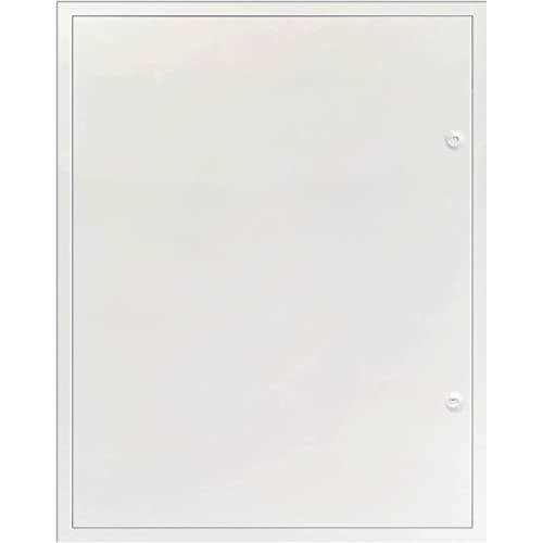 Revisionsklappe Revisionstür Weiß (RAL9016) "Softline Primus" mit Vierkantverschluss 400x1200mm von Heika