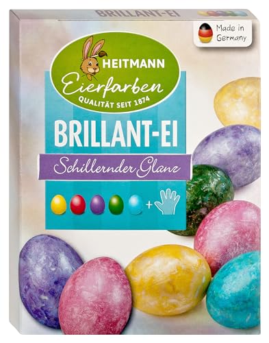 Heitmann Eierfarben, BrillantEi flüssige mit GlanzEffekt fünf Farben für weiße und braune Eier geeignet, 1 stück von Heitmann Eierfarben