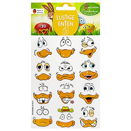 Heitmann Eierfarben Sticker Lustige Enten, 10 g, 1007804 von Heitmann Eierfarben