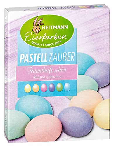 Heitmann bunt Eierfarben - Pastell Zauber - 6 flüssige Eierfarben, 1018468, 6 x 5 Milliliter von Heitmann Eierfarben