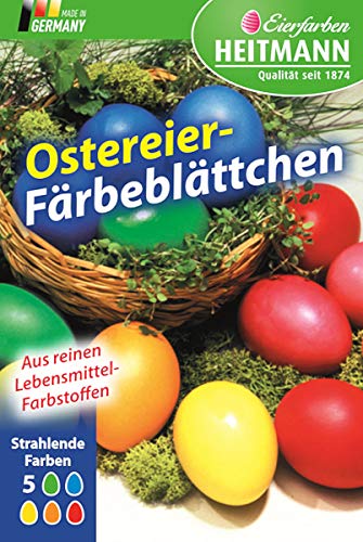 Ostereierfarbe Färbeblättchen von Heitmann Eierfarben