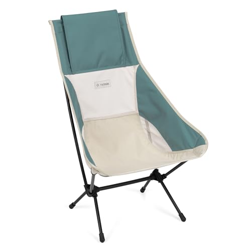 Helinox Chair Two | Der aus dem Original entwickelte Chair Two leicht und gut verstaubar und bietet mit Seiner verlängerten Rückenlehne eine zusätzliche Unterstützung (Bone/Teal) von Helinox