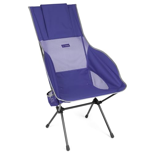 Helinox Savanna Chair | Ergonomisches Design und ausgeklügelter Stil fließen zu einem Stuhl zusammen, der überragenden Komfort und Support bietet (Cobalt) von Helinox
