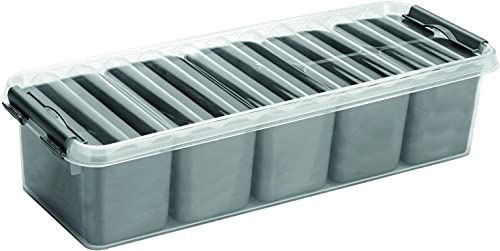 helit sunware H6160902 - Aufbewahrungsbox „the q-line“, 3,5 Liter, mit Deckel, transparent, 1 Stück von Helit