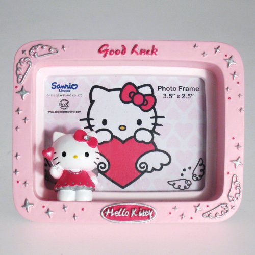 B. Designs Bilderrahmen Hello Kitty Good Luck, 8,9 x 6,4 cm von Hello Kitty