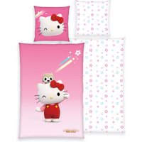 Hello Kitty Bettwäsche "Hello Kitty", (2 tlg.), mit niedlichem Motiv von Hello Kitty