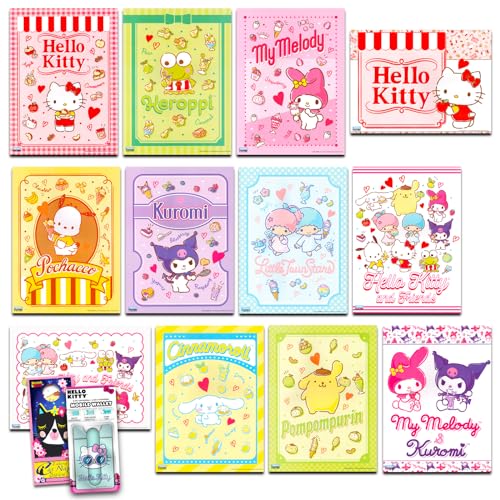 Hello Kitty Poster-Set Hello Kitty Raumdekor-Bundle mit 12 Hello Kitty Wandkunst-Postern plus Hello Kitty Schl sselanh nger, mehr | Hello Kitty Poster f r W nde von Hello Kitty
