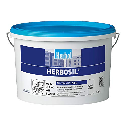 Herbol 1250 Herbosil Fassadenfarbe, weiß, 12.5 Liter von Herbol