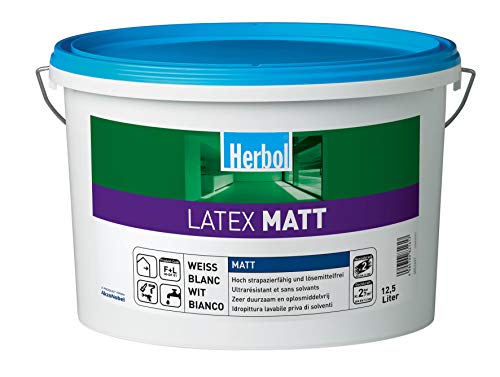 Herbol Latexfarbe Latex Matt 2,5L Weiß von Herbol