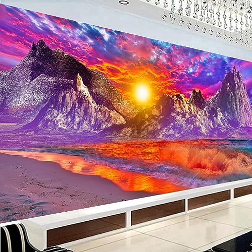 Herfair DIY Diamond Painting Set, 5D DIY Diamant Malerei volle Landschaft Wald, Voller Drill Landschaft Diamant Painting Bilder Kreuzstich Set für Wanddekoration (120 * 50cm) von Herfair