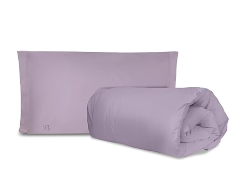 Hermet Laura Biagiotti Bettbezug-Set für Einzelbett, Perkal, Lila, Bettbezug und Kissenbezug, 100% Baumwolle von hermet