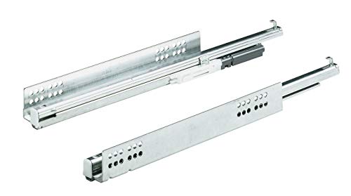 Hettich 9220217 Vollauszugsystem Quadro V6 400 Silent System (Nennlänge: 400mm, Traglast:30 kg, präzise, leise, stabil) silber von Hettich