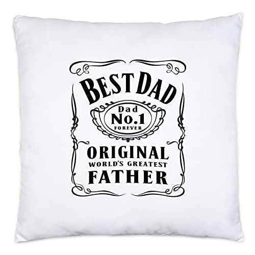 Hey!Print Best Dad Whiskey-Liebhaber Kissen Inkl Füllung Bester Papa von Hey!Print