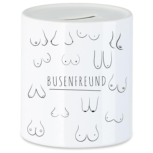 Hey!Print Busenfreund Spardose Brüste Titten Frau Oberkörper Oberweite Brust Freunde Beste Freunde Freundschaft Liebe von Hey!Print