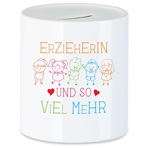 Hey!Print Erzieherin Und So Viel Mehr Spardose Geschenk Erzieherin Tagesmutter Kindergarten Abschiedsgeschenk von Hey!Print