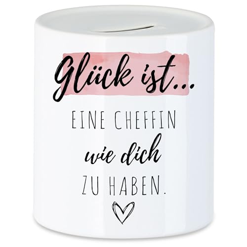 Hey!Print Glück Ist Eine Chefin Wie Dich Zu Haben Spardose Geschenk Danke Sagen Beste Chefin von Hey!Print