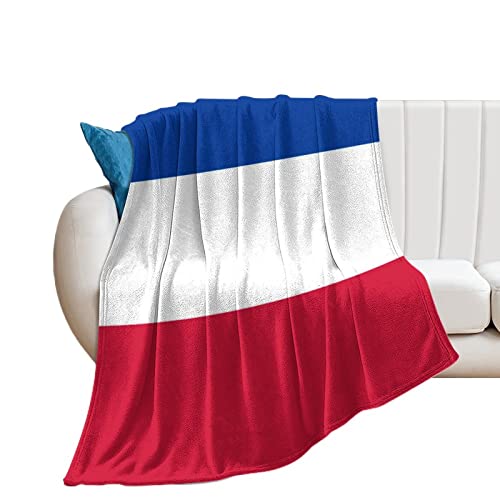 Higoss Decke mit der Niederlanden-Flagge, Überwurf mit Landhausflagge, Plüsch, superweich, warm, Flanelldecke für Couch, Bett, Sofa, Stuhl, tolles Geschenk für Freunde, Männer, Frauen, 101,6 x 127 cm von Higoss