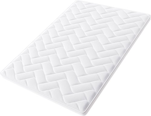 Hilding Sweden Pure 50 Matratzentopper, Mittelharte Matratzenauflage für besseren Schlafkomfort, Schaumstoff, Weiß, 200 x 100 cm von Hilding Sweden