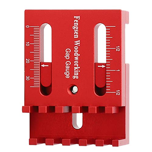 Sägezahn Woodworking Gaps Gauge Tiefenmesslineal Aluminiumlegierung Holzbearbeitung Mini Markierungslehre von Hililand