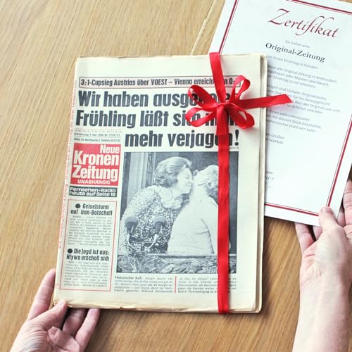 Zeitung aus Österreich vom Tag der Geburt 1948 - historische Originalzeitung inkl. Zertifikat als Geschenkidee zum Geburtstag von Historia