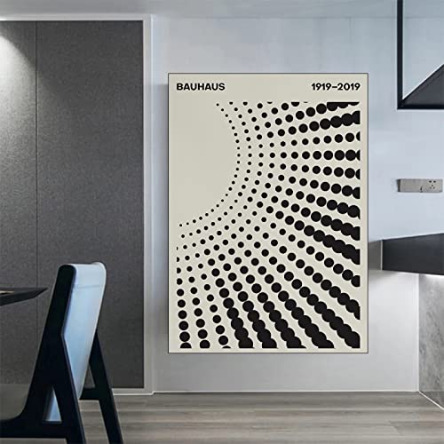 Bauhaus Poster Abstrakte Linien Geometrie Wand Bilder Modernes Bauhaus 1923 Ausstellungs Poster Boho Vintage Bauhaus Design Kunstdrucke Galerie minimalistisches Artwork Dekor 0223232 von Hnyjyfa