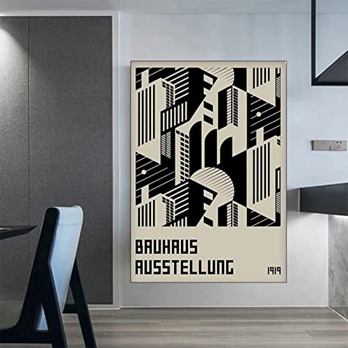 Hnyjyfa Bauhaus Poster Abstrakte Linien Geometrie Wand Bilder Modernes Bauhaus 1923 Ausstellungs Poster Boho Vintage Bauhaus Design Kunstdrucke Galerie minimalistisches Artwork Dekor 0223347 von Hnyjyfa