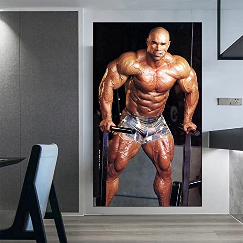 Hnyjyfa Kevin Levrone Poster Kraftprotz Bodybuilding Poster Trainings Poster Haus Fitness Deko Mann Übungs Motivzitat Gemäldedrucke Inspirierendes Wand Bilder Gym Poster 0318382 von Hnyjyfa