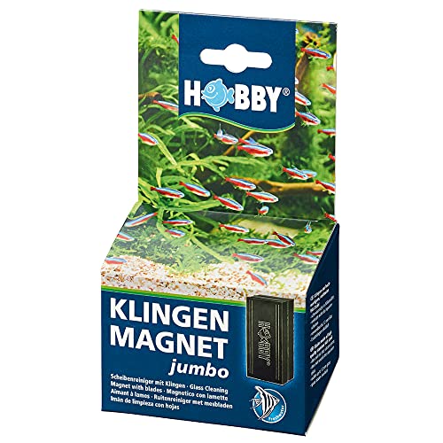 Hobby 61650 Klingenmagnet Jumbo Scheibenreiniger für Aquarien bis 12 mm Glasstärke von Hobby