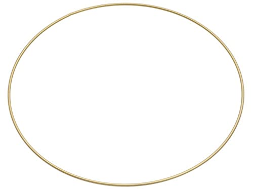 roße Metall Ring Reifen beschichtet in weiß, Silber, schwarz & Gold, Metallring Floral Hoops Ringe Kranz Makramee Ringe für Traumfänger Ring, Makramee Ring (30 cm, Gold, 1) von Hobbyfun