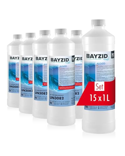 15x1 L BAYZID® Pool Algizid Algenverhütung - Präventives Anti Algenmittel für Schwimmbad & Pool - gegen Algen von Höfer Chemie