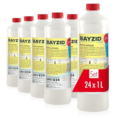 24 x 1 kg BAYZID ® pH-Heber Plus flüssig - für Top Wasserqualität im Schwimmbad & Pool von Höfer Chemie