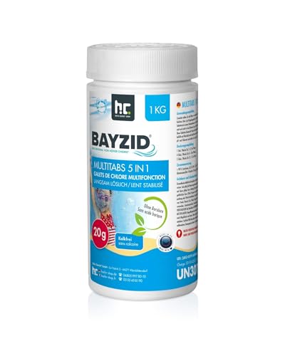 Chlor Multitabs 20g für Pool & Spa 1 kg BAYZID von Höfer Chemie zur Poolpflege - HOCHWIRKSAM von Höfer Chemie