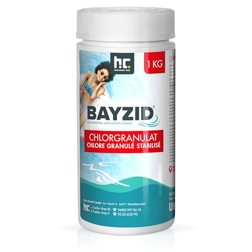 Höfer Chemie 12 kg BAYZID ® Chlor Granulat wirkt schnell und zuverlässig für Pool und Schwimmbad von Höfer Chemie