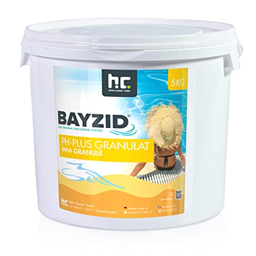 2 x 5 kg pH Plus Granulat BAYZID® (pH-Heber) sorgt für eine schnelle und zuverlässige Anhebung des pH-Werts in Pool und Schwimmbad - von Höfer Chemie