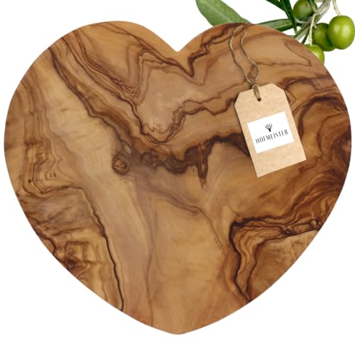 HOFMEISTER® Brettchen in Herzform, aus Olivenholz, 21 cm von Hofmeister Holzwaren